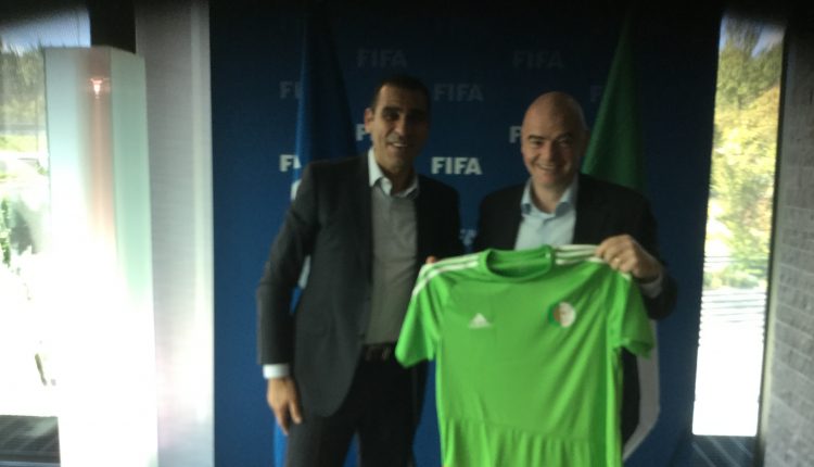KHEIREDDINE ZETCHI REÇU PAR GIANNI INFANTINO