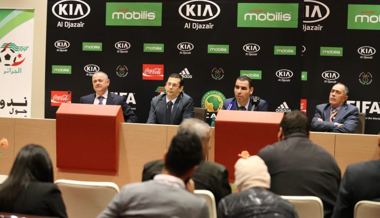 رئيس الفاف يعقد مؤتمر صحفي  على هامش ندوة تجديد كرة القدم الجزائرية