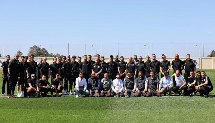 EQUIPE NATIONALE : LES VERTS ENCOURAGENT L’EQUIPE QUI A REALISE LE TERRAIN T3
