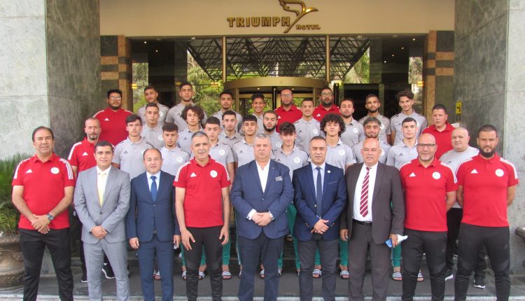 COUPE ARABE DES NATIONS U20 :  LE PRESIDENT DE LA FAF REND VISITE A LA SELCTION