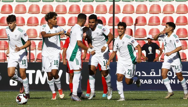 كأس الأمم العربية ( د17 سنة ) / الجزائر 2022 : الجزائر 5 / فلسطين 0