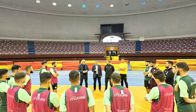 EQUIPE NATIONALE FUTSAL : AMEUR MANSOUL ET KACED RENDENT VISITE AUX VERTS