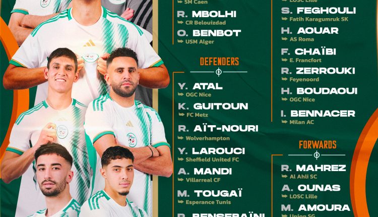 الإعلان عن قائمة المنتخب الوطني المعنية بكأس أمم إفريقيا 2023 بكوت ديفوار